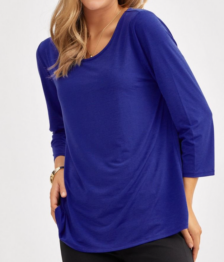 Dear Scarlett - Solid Round Neck Top