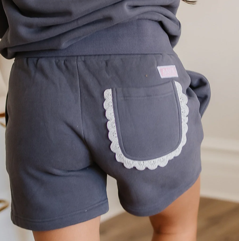 Ampersand - Comfort Zone Shorts - Charcoal Lace