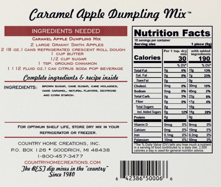 CHC - Artisan Kitchen Caramel Apple Dumpling Mix
