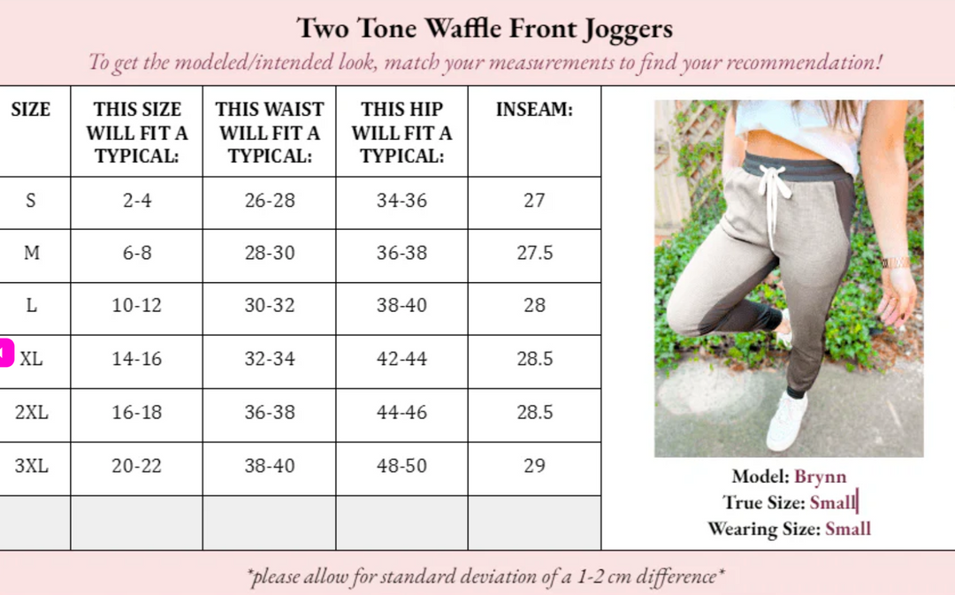 GCC - Tommy Two Tone Waffle Front Joggers