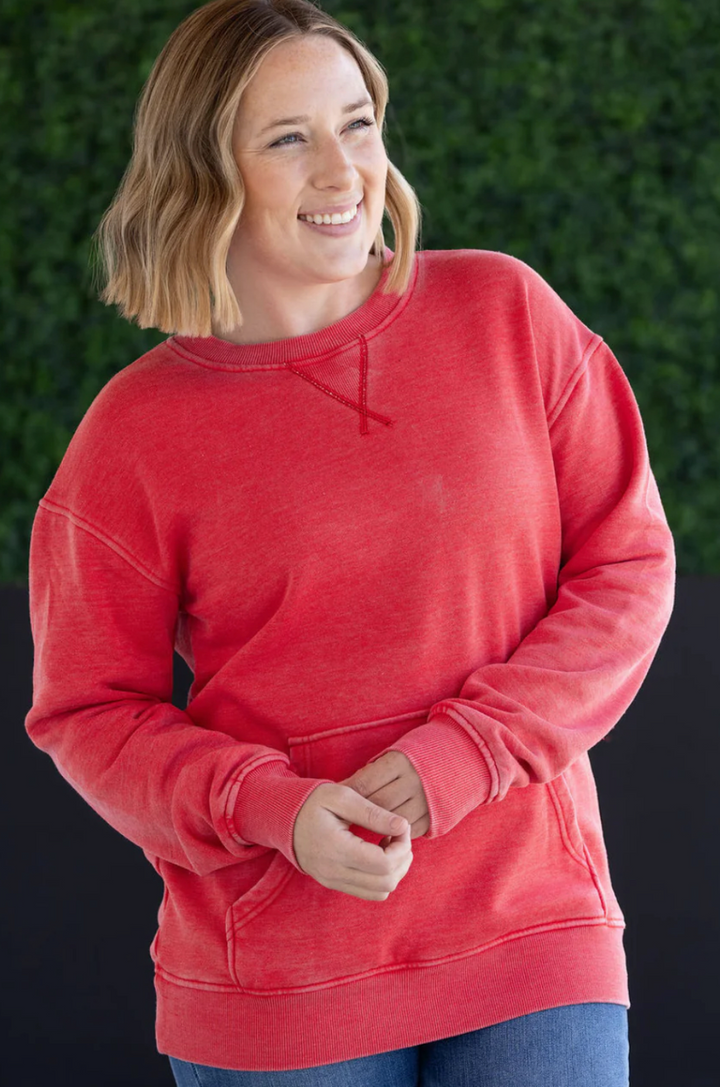 Michelle Mae - Vintage Wash Pocket Pullover