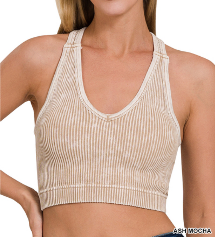 Zenana - Stone Washed Bra