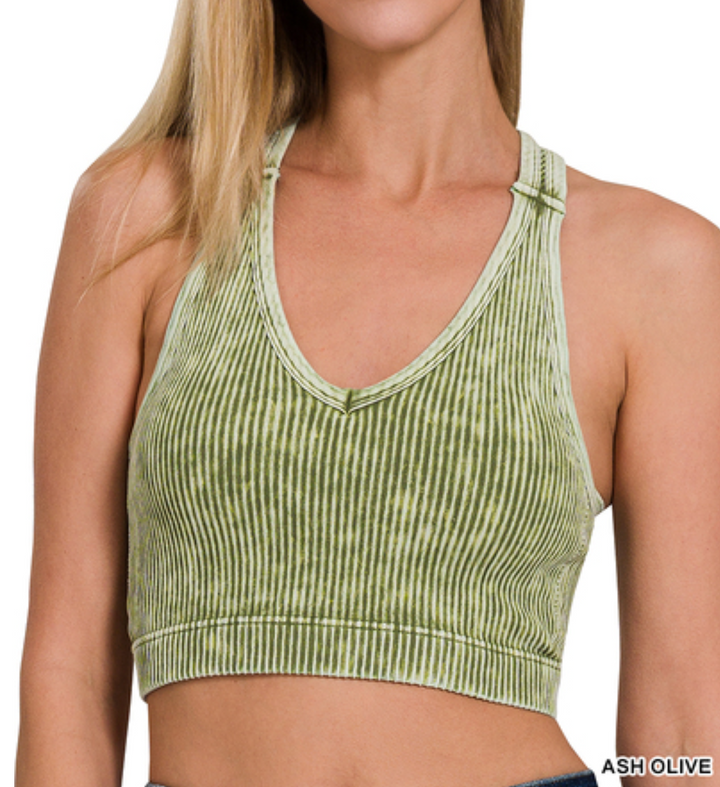 Zenana - Stone Washed Bra