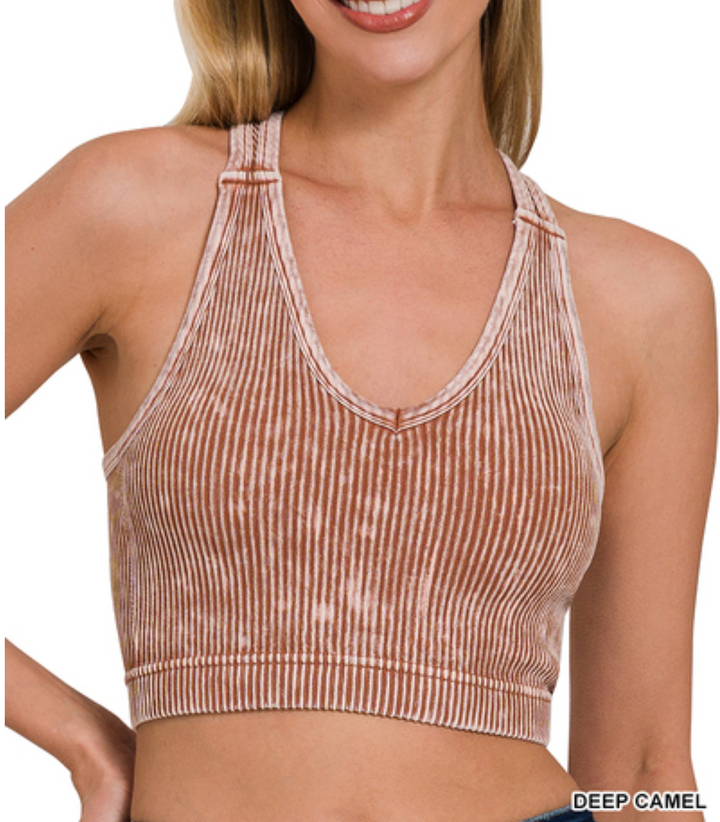 Zenana - Stone Washed Bra