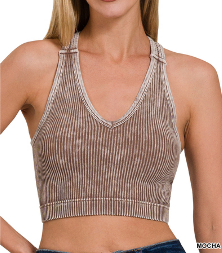 Zenana - Stone Washed Bra