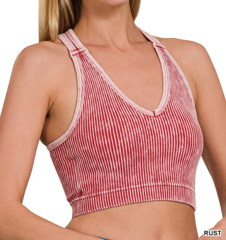 Zenana - Stone Washed Bra