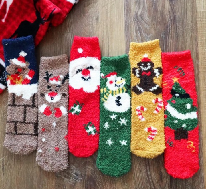 Christmas Fuzzy Socks