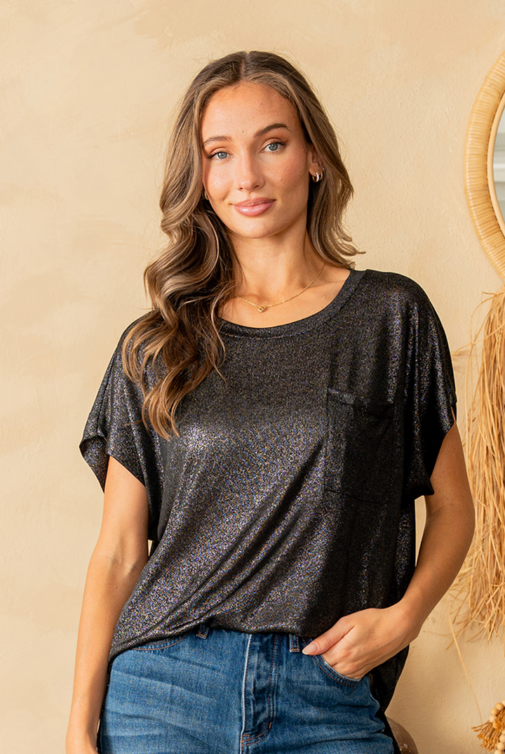 Sew in Love Box Nov - Shimmer Short Sleeve Top