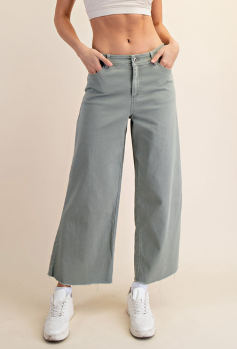 Rae Mode - Cotton Twill Ankle Pants