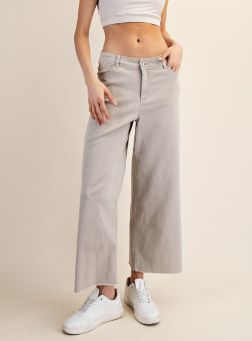Rae Mode - Cotton Twill Ankle Pants