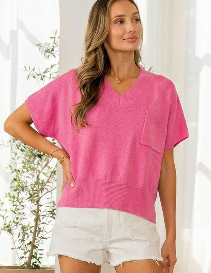 Sew in Love Box Jan - V Neck Short Sleeve with Pocket