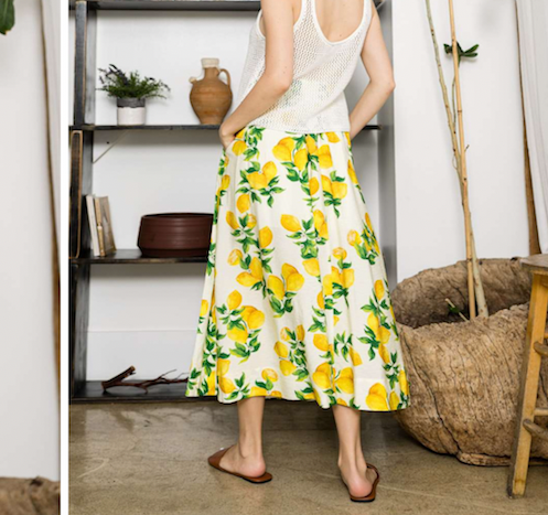 White Birch - Lemon Skirt