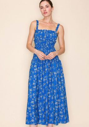 White Birch - Blue Floral Dress
