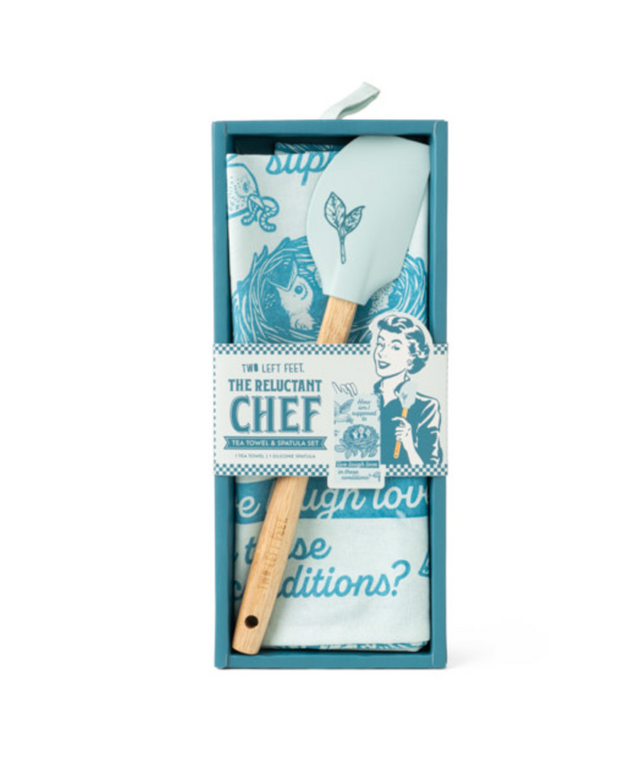 The Reluctant Chef Tea Towel & Spatula Set