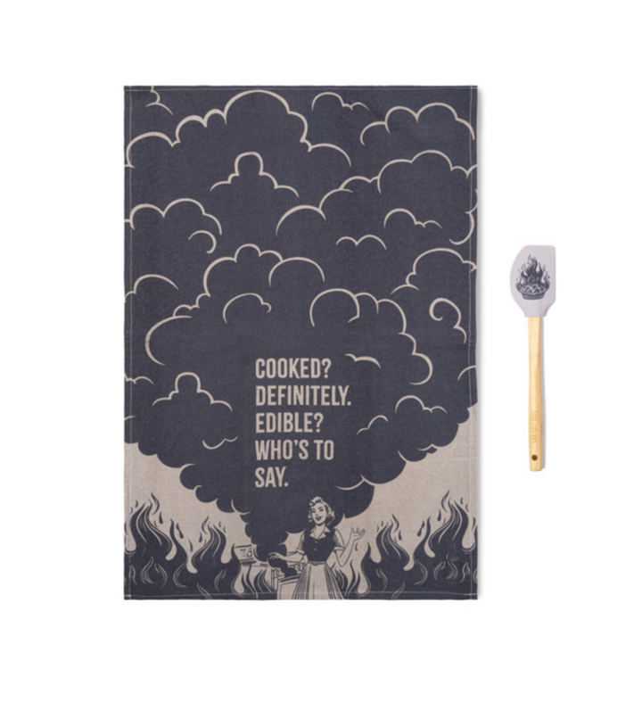 The Reluctant Chef Tea Towel & Spatula Set