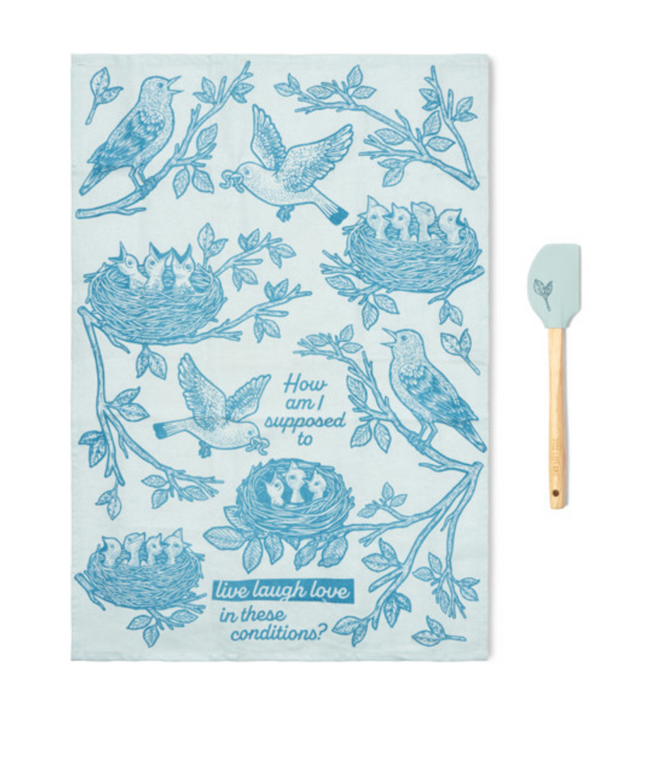 The Reluctant Chef Tea Towel & Spatula Set