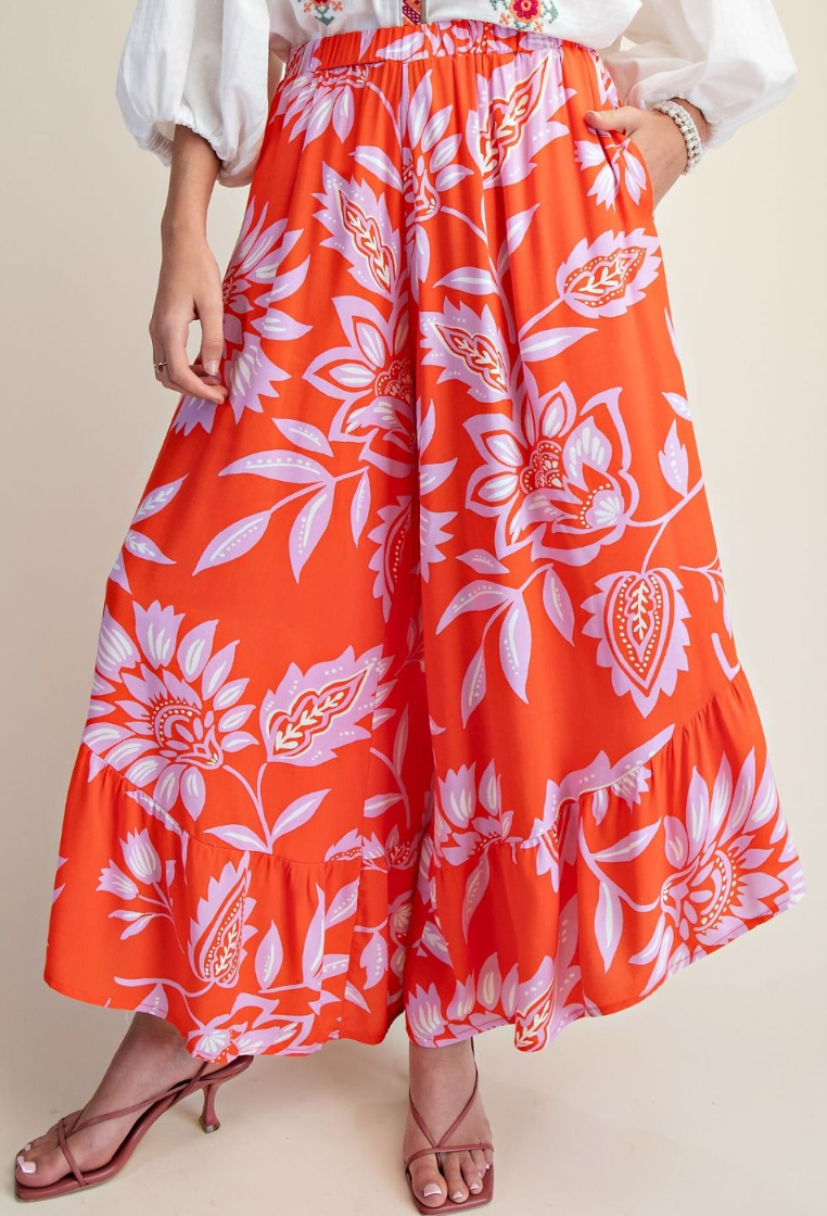Easel - Flowy Capri Pants