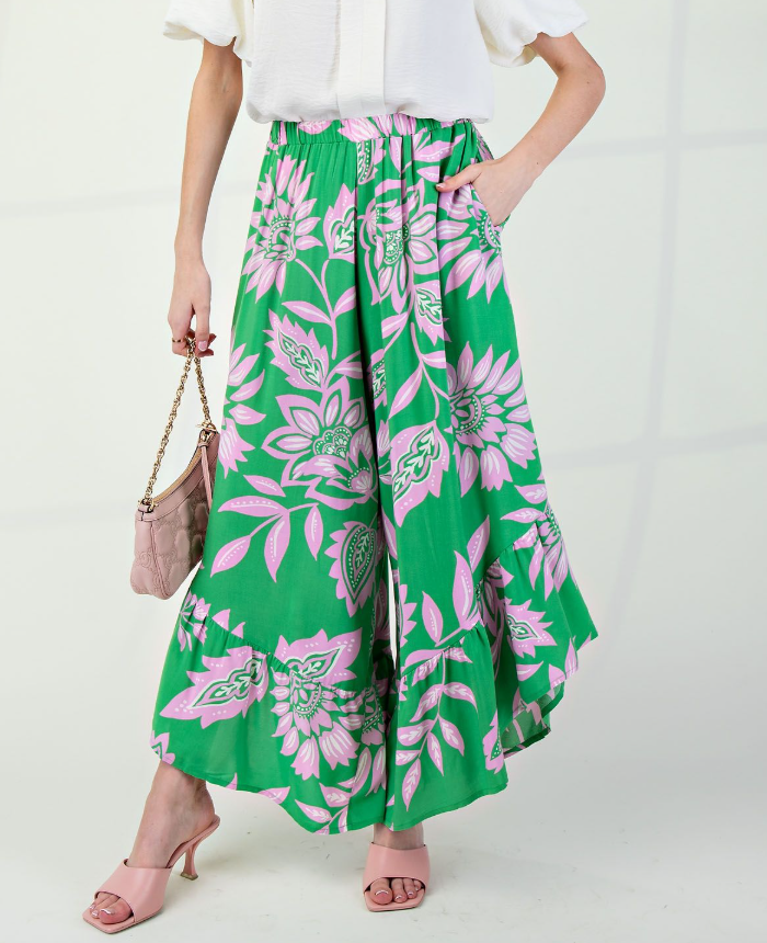 Easel - Flowy Capri Pants