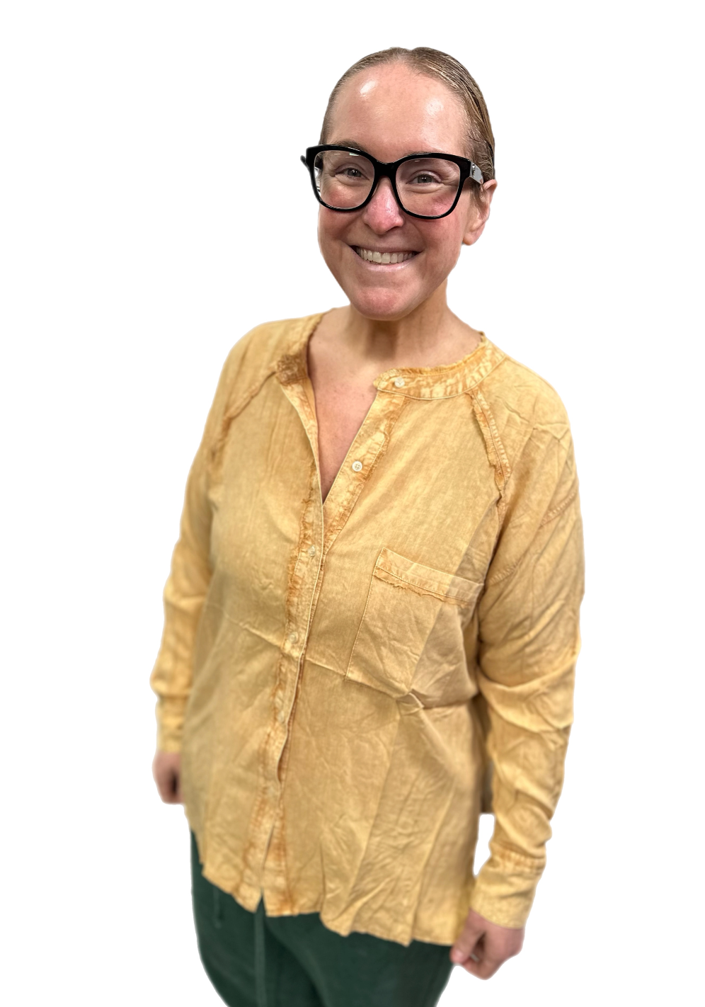 Easel - Super Lightweight Button Down Top
