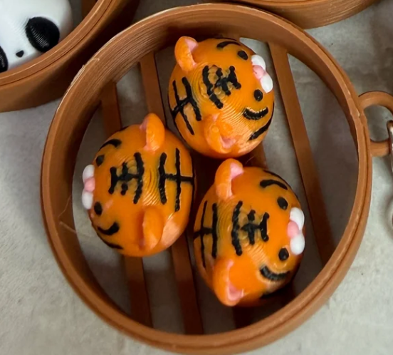 Viral Keychain - Animal Dumpling Trio