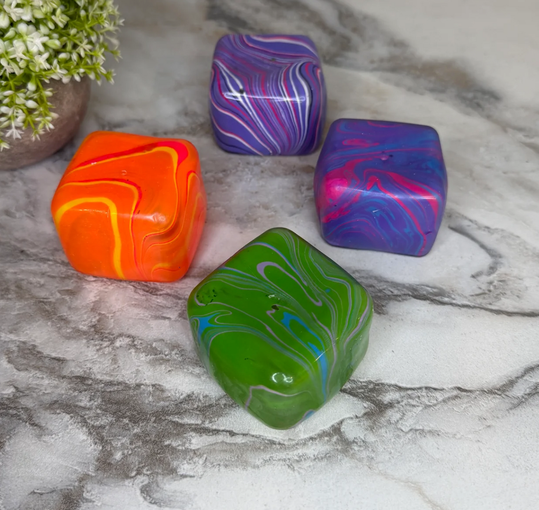 Viral Squishy Marble Cube