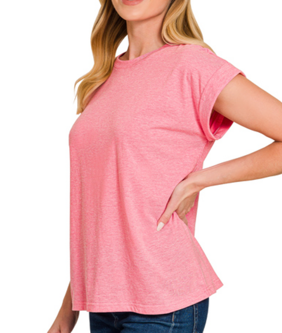 Zenana - Cotton Round Neck Top
