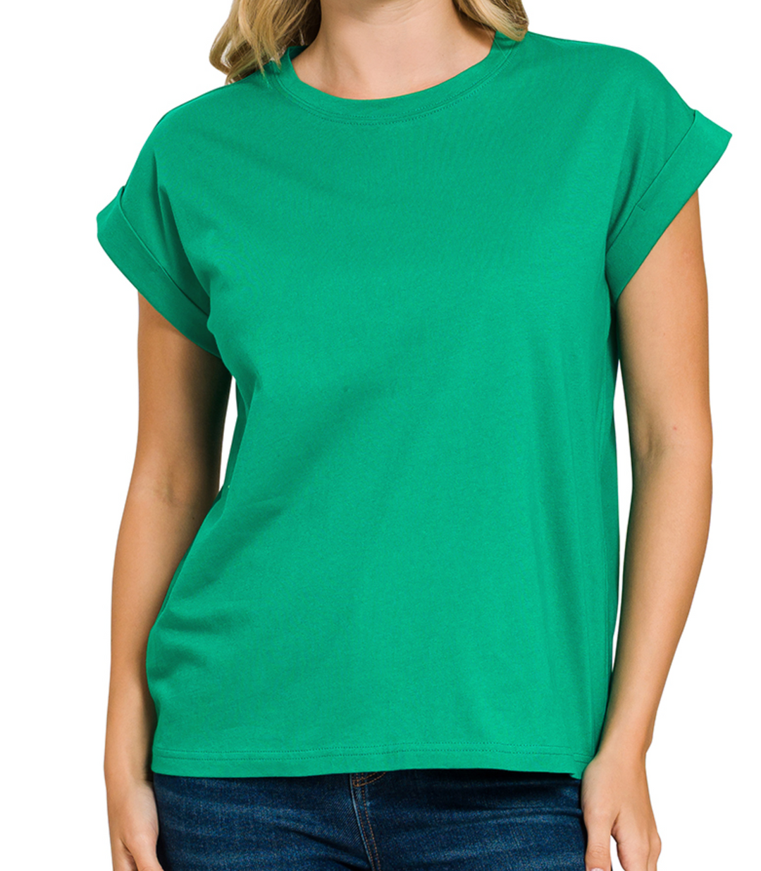 Zenana - Cotton Round Neck Top