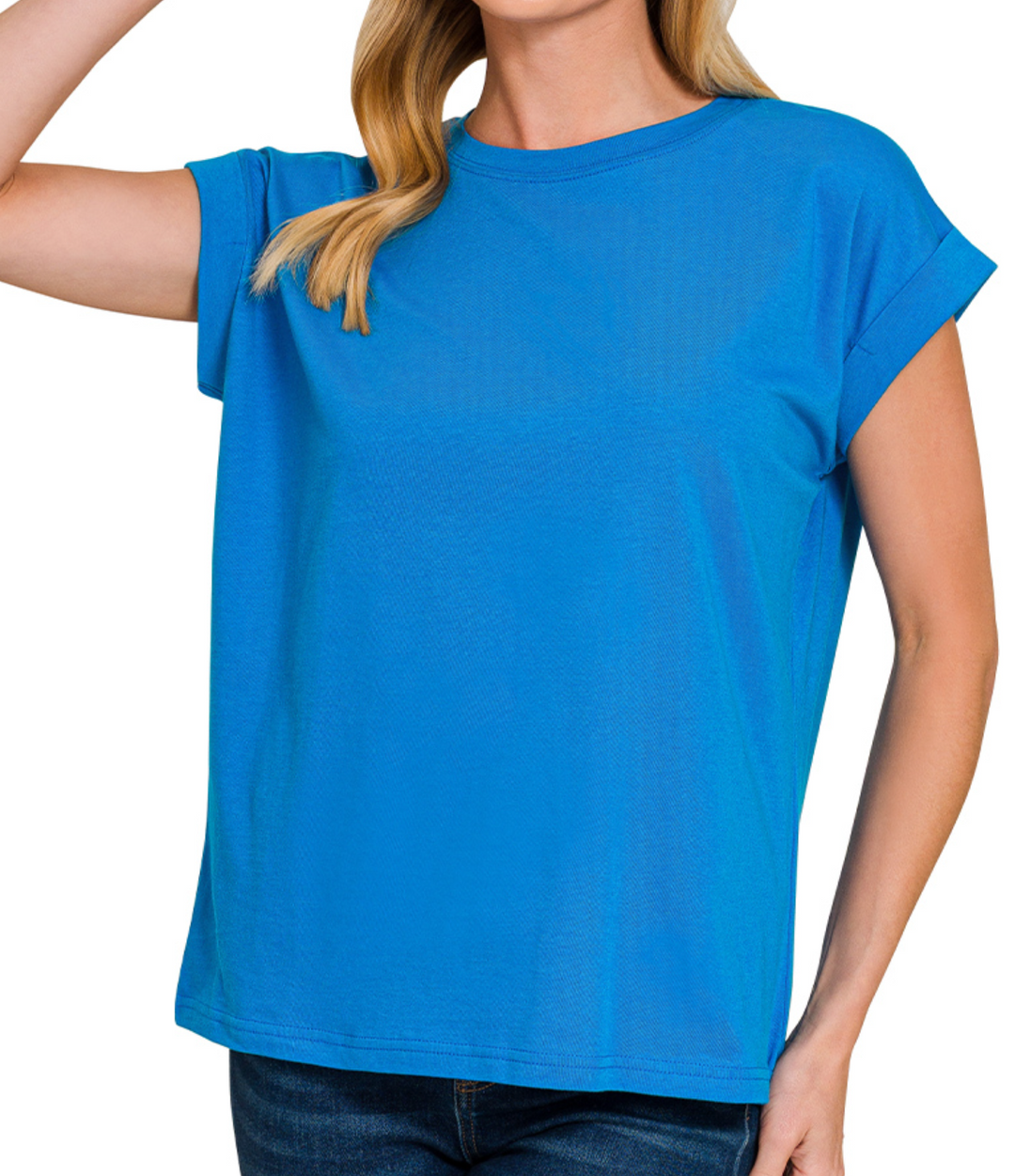 Zenana - Cotton Round Neck Top