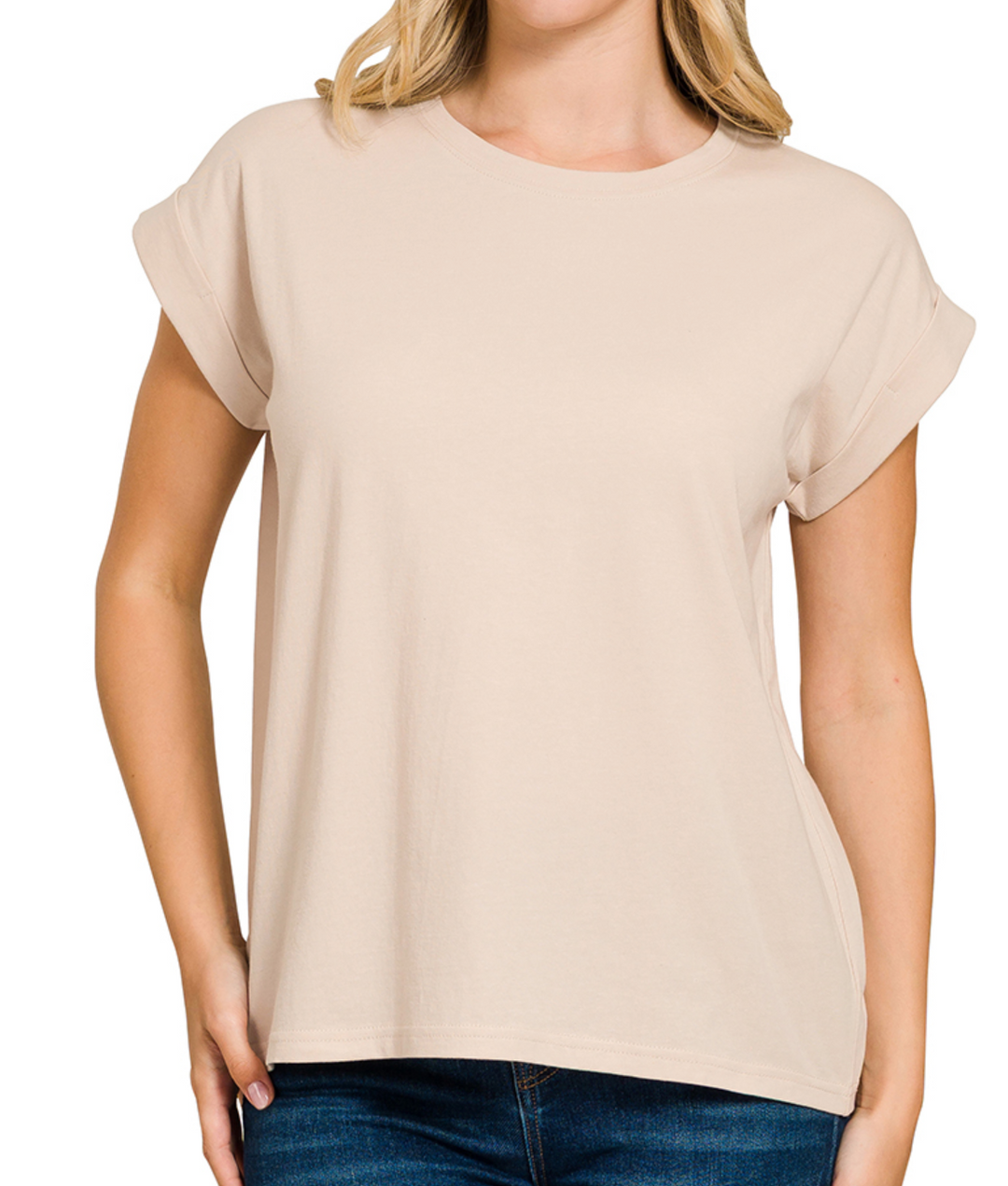 Zenana - Cotton Round Neck Top