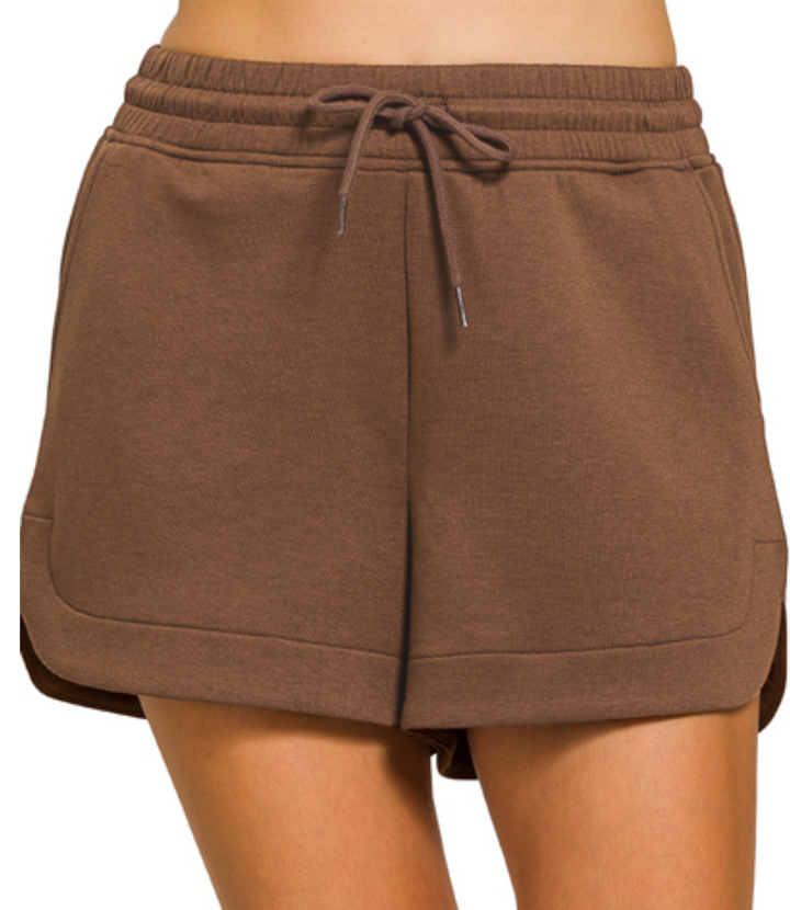 Zenana - Soft Scuba Shorts