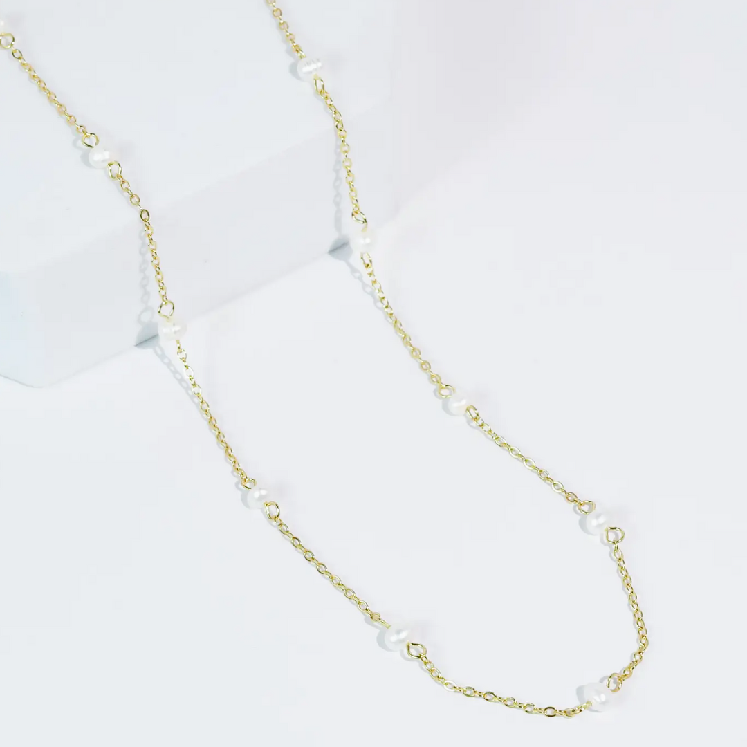 Treasure Jewels - Floating Pearl Necklace