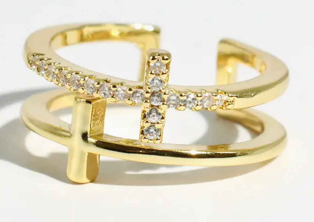 Treasure Jewels - Double Cross Ring