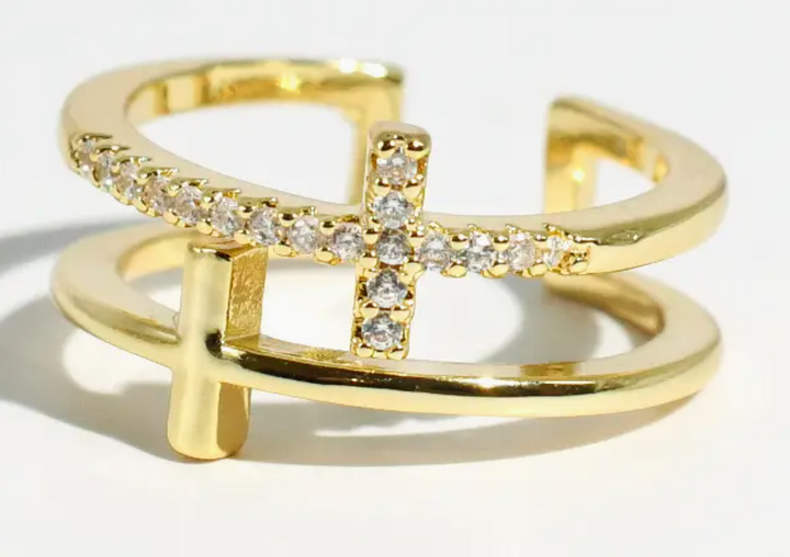 Treasure Jewels - Double Cross Ring