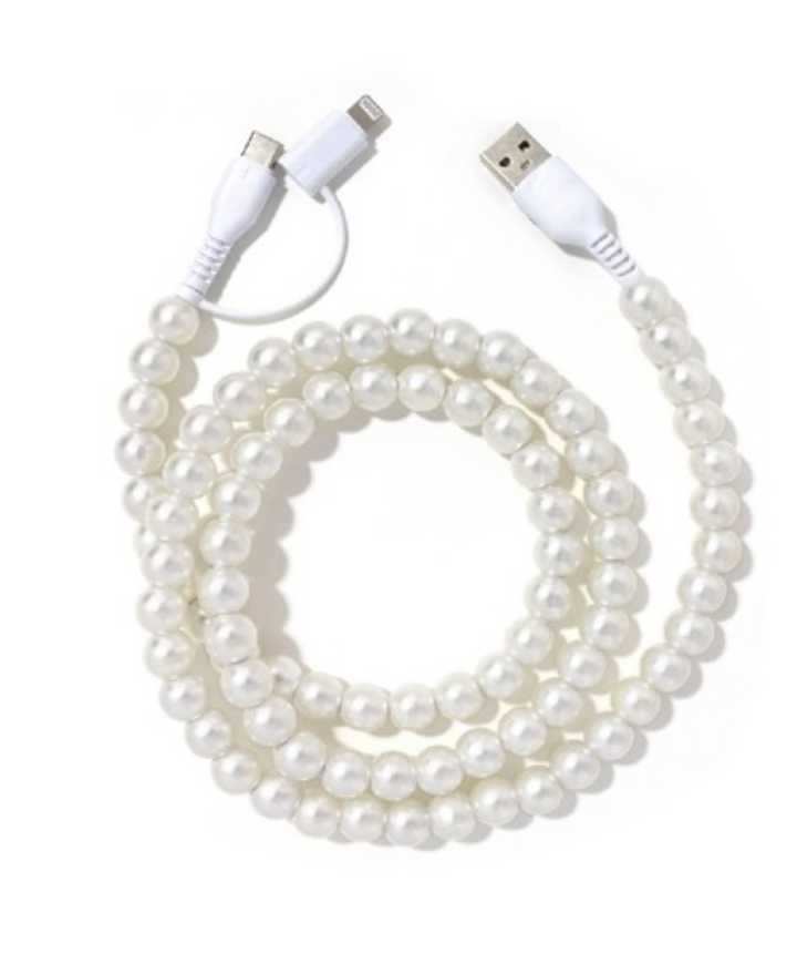 Zenana - 3 Ft Beaded Phone Cord