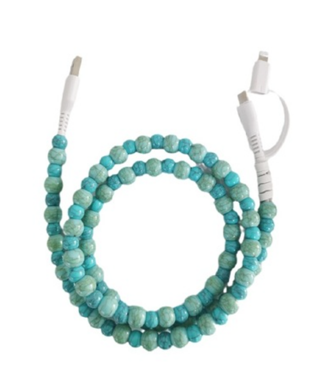 Zenana - 3 Ft Beaded Phone Cord