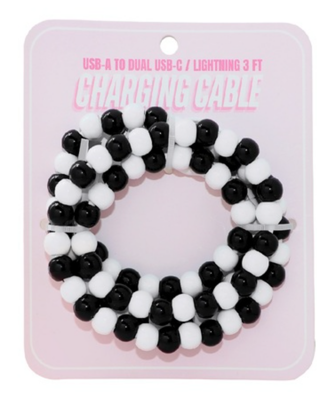 Zenana - 3 Ft Beaded Phone Cord