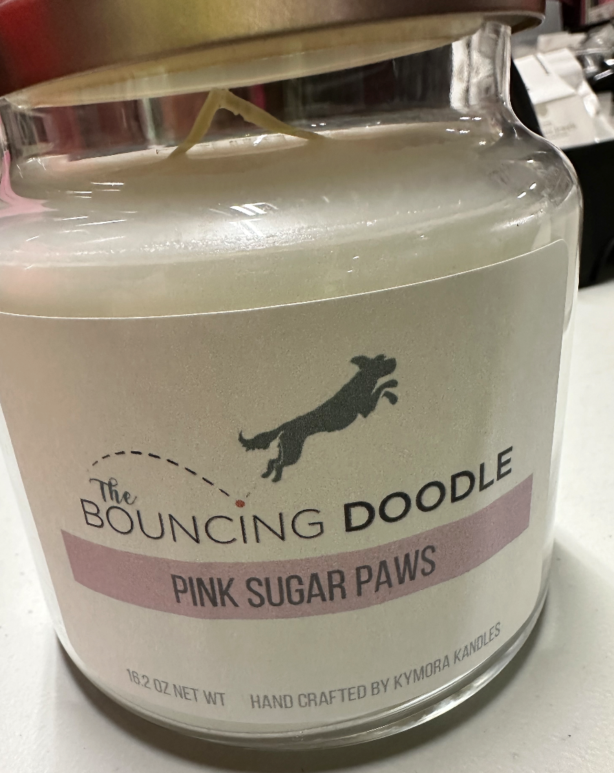 Custom Candle - Pink Sugar Paws