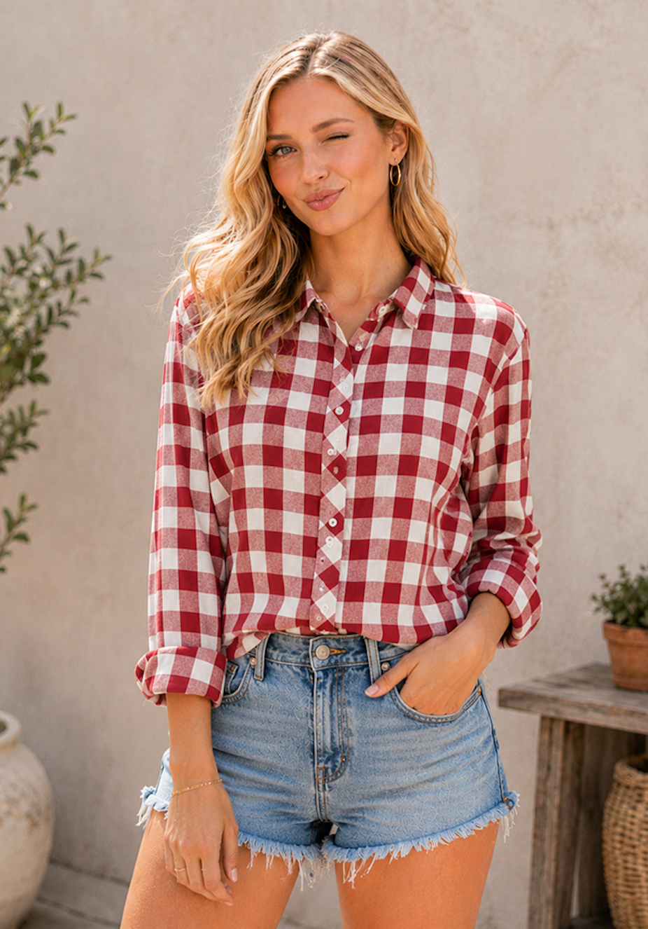 Sew in Love Box June - The Perfect Plaid Top