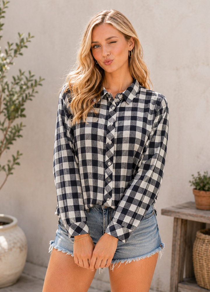 Sew in Love Box June - The Perfect Plaid Top