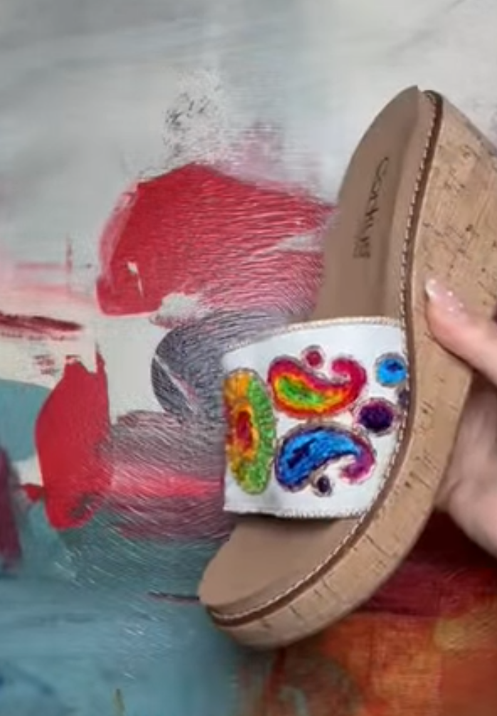 Corky's Embroidered Sandals