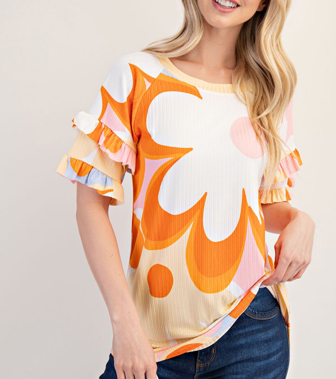 Celeste Box June - Big Floral Top