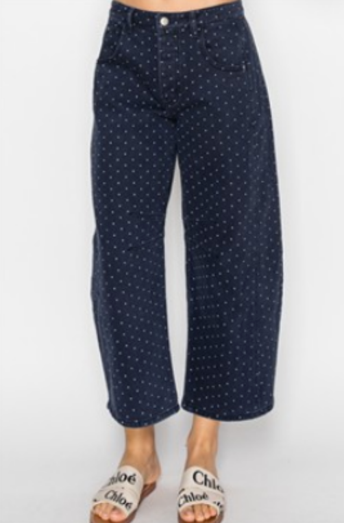 Stitch + Co - Polka Dot Capri Pants