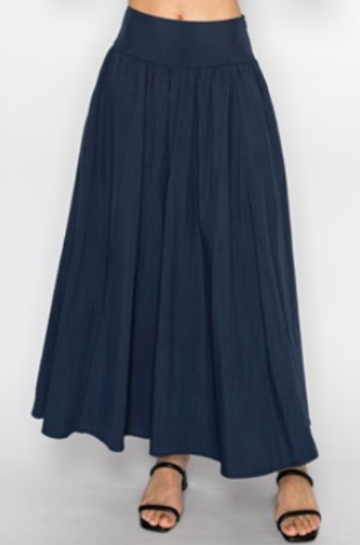 Stitch + Co - Navy Maxi Skirt