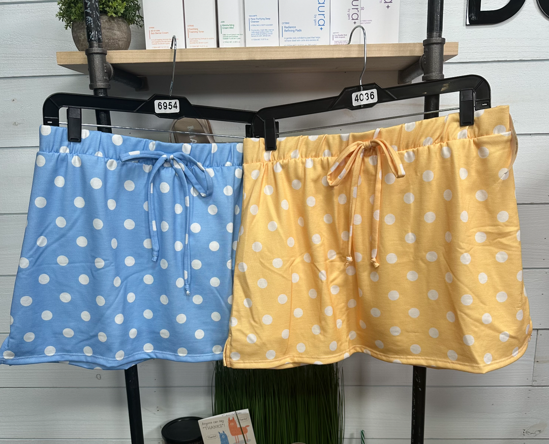 Stylive - Cotton Polka Dot Skort