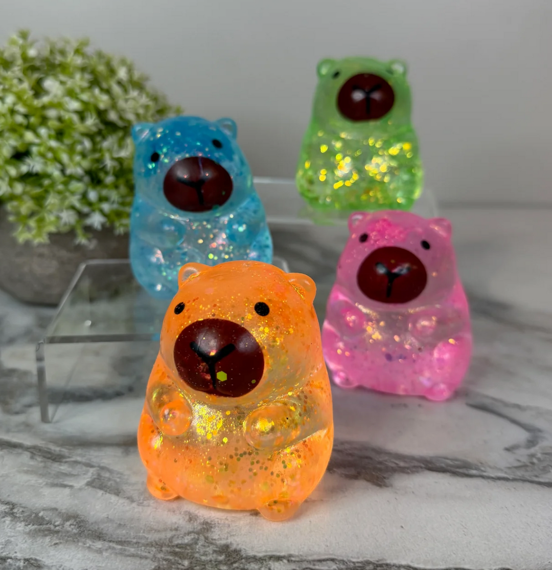 Viral Squishy Toy - Capybara Glitter