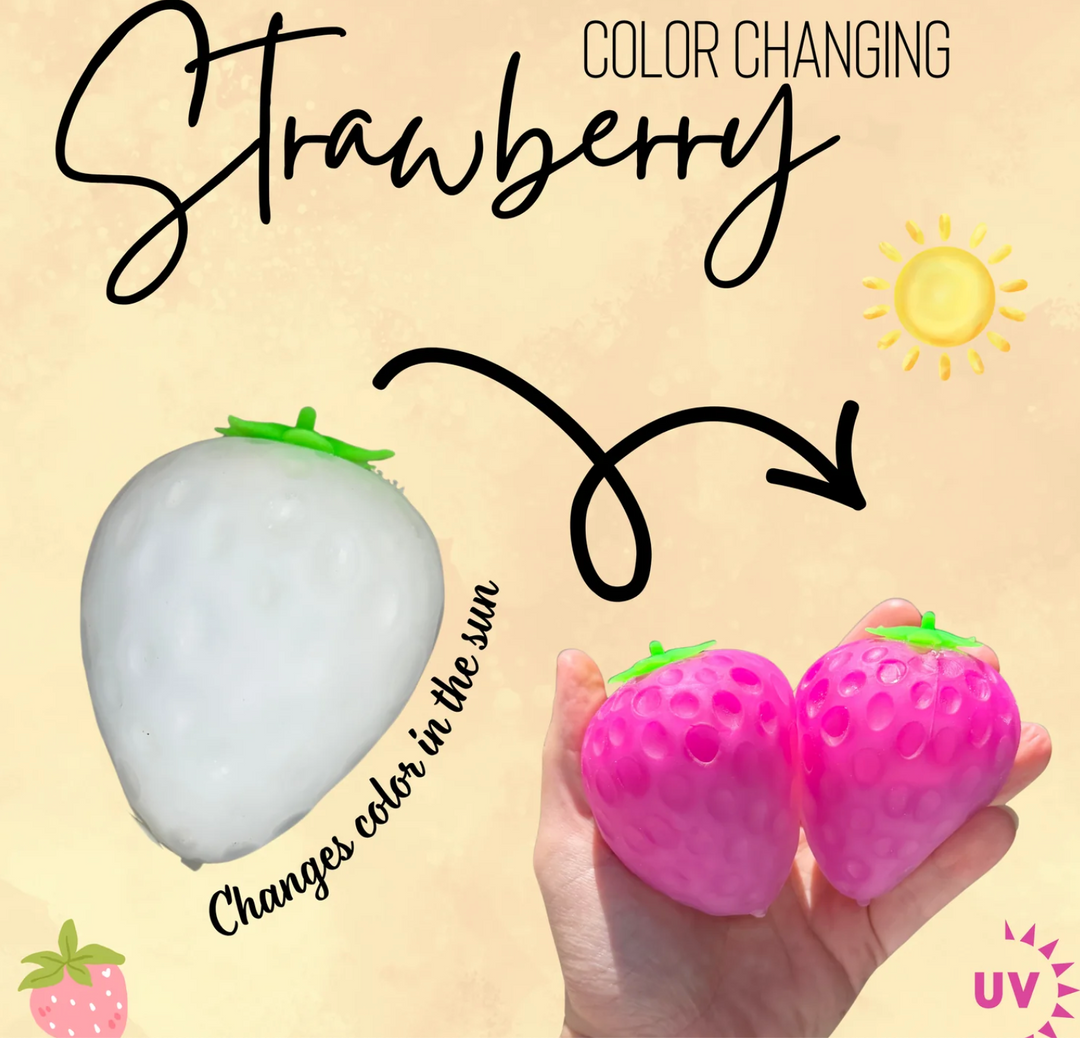 Viral Squishy Toy - Color Changing Strawberry
