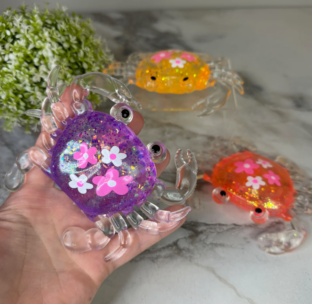 Viral Squishy Toy - Glitter Crab