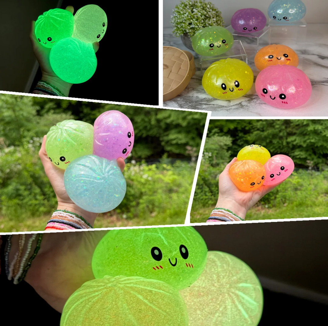 Squishy Toy - Viral Dumpling, Glow In The Dark