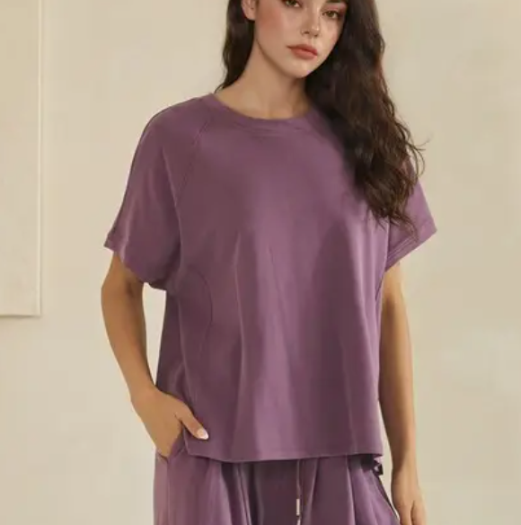 Yelete - Soft Stretchy Short Sleeve Top