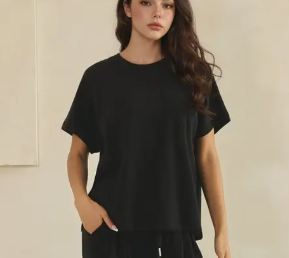 Yelete - Soft Stretchy Short Sleeve Top